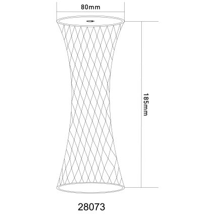 Globo - LED RGB Επιτραπέζια λάμπα αφής LED/1W/5V 800 mAh