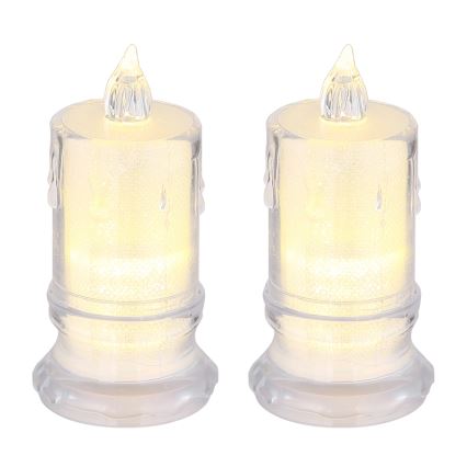 Globo - ΣΕΤ 2x LED Κερί LED/0,25W/3xLR1130