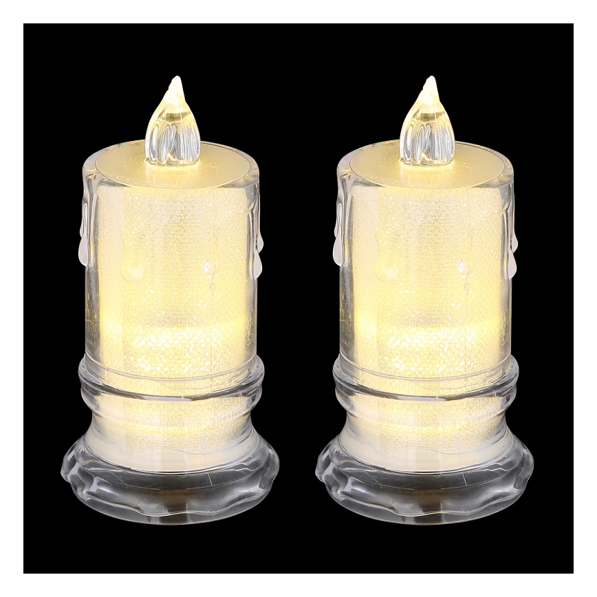 Globo - ΣΕΤ 2x LED Κερί LED/0,25W/3xLR1130