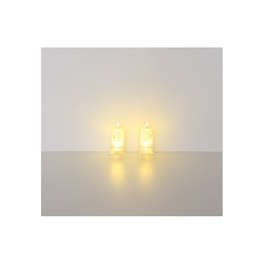 Globo - ΣΕΤ 2x LED Κερί LED/0,25W/3xLR1130