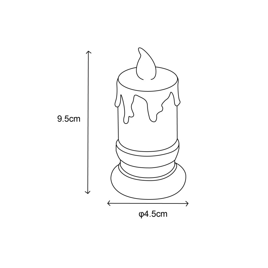 Globo - ΣΕΤ 2x LED Κερί LED/0,25W/3xLR1130
