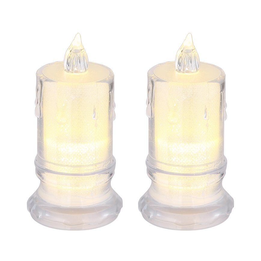 Globo - ΣΕΤ 2x LED Κερί LED/0,25W/3xLR1130