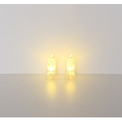 Globo - ΣΕΤ 2x LED Κερί LED/0,25W/3xLR1130