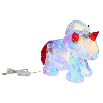Globo - LED Επιτραπέζιο διακοσμητικό LED/3W/5V USB μονόκερος