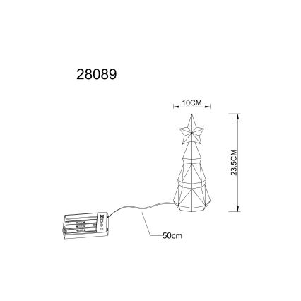 Globo - LED χριστουγεννιάτικο διακοσμητικό LED/2W/5V/3xAA