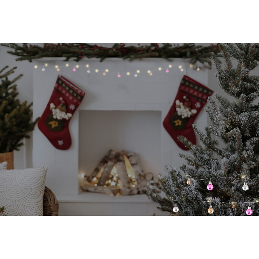 Globo - LED γιρλάντα 20xLED/2xAA 2,2m θερμό λευκό