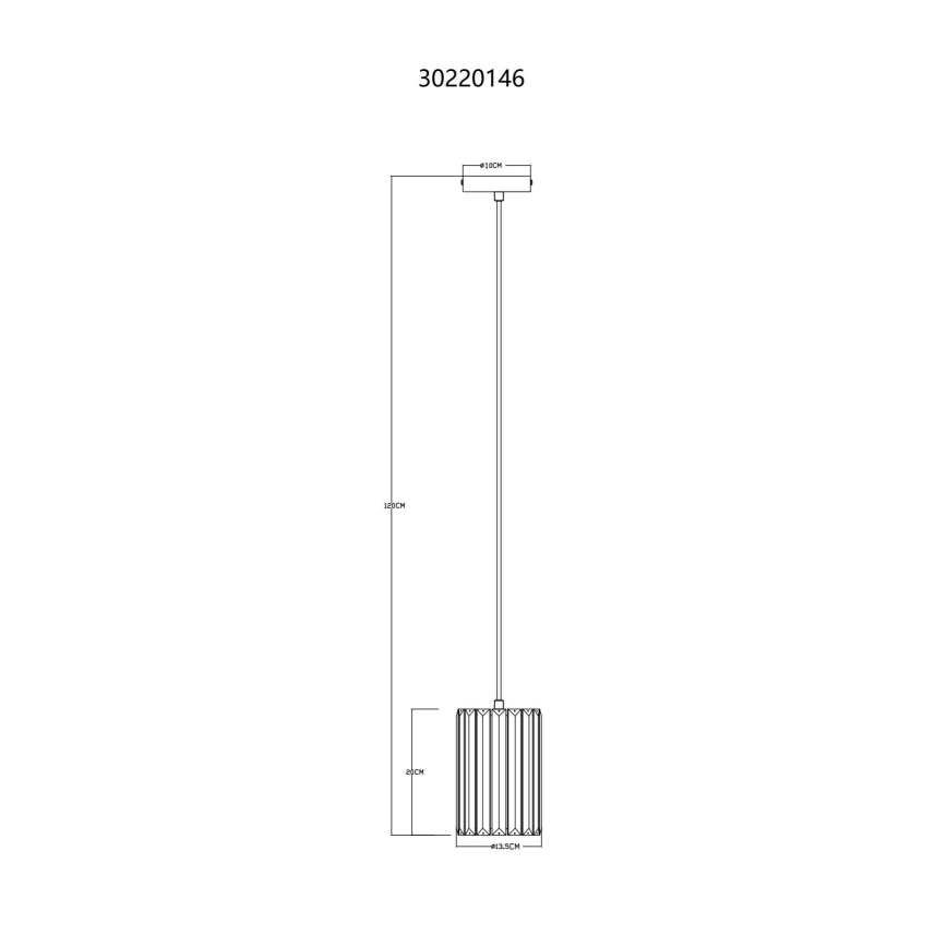 Globo - Κρεμαστό φωτιστικό οροφής 1xE27/60W/230V διάμετρος 13,5 cm