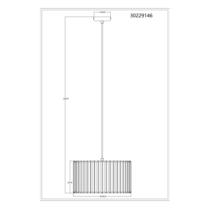 Globo - Κρεμαστό φωτιστικό οροφής 1xE27/60W/230V διάμετρος 35 cm