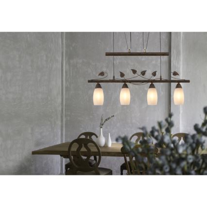 Globo - Κρεμαστό φωτιστικό οροφής 4xE14/28W/230V