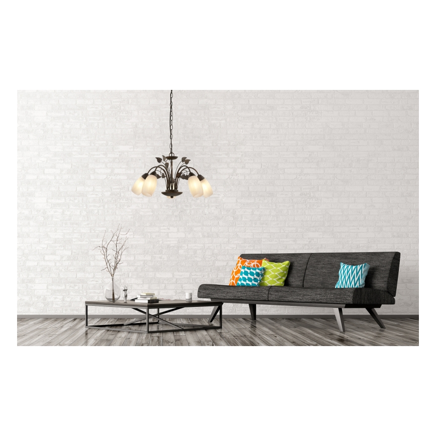 Globo - Κρεμαστό φωτιστικό οροφής 5xE14/40W/230V