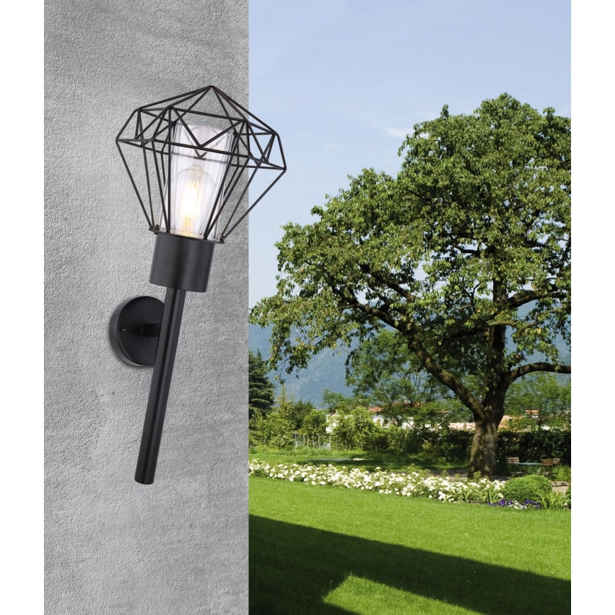 Globo - Επιτοίχιο φωτιστικό εξωτερικού χώρου 1xE27/15W/230V IP44