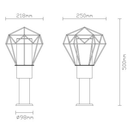 Globo - Λάμπα εξωτερικού χώρου 1xE27/15W/230V IP44