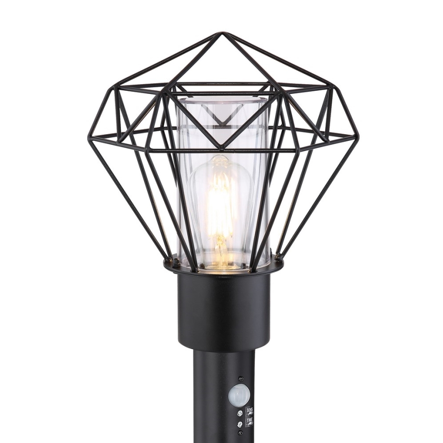 Globo - Επιτοίχια λάμπα εξωτερικού χώρου με αισθητήρα 1xE27/15W/230V IP44