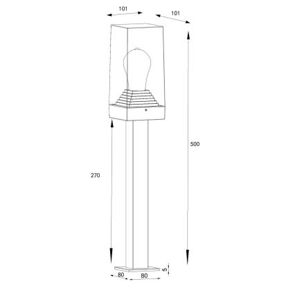 Globo - Εξωτερικό φωτιστικό 1xE27/40W/230V IP44