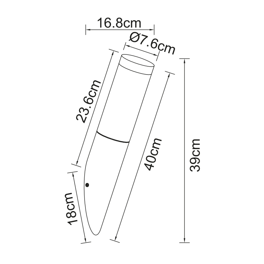 Globo - Φως τοίχου εξωτερικού χώρου 1xE27/60W/230V