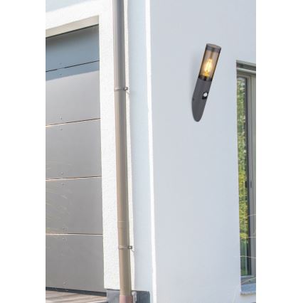 Globo - Φωτιστικό τοίχου εξωτερικού χώρου με αισθητήρα 1xE27/15W/230V IP44