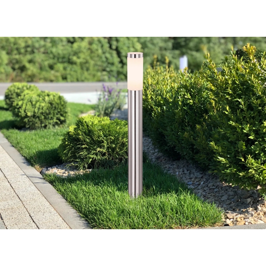 Globo - Λάμπα εξωτερικού χώρου 1xE27/23W/230V IP44 80 cm γυαλιστερό χρώμιο