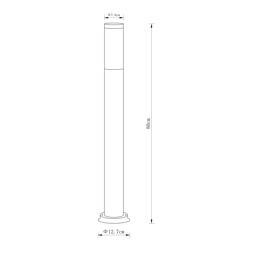 Globo - Λάμπα εξωτερικού χώρου 1xE27/60W/230V 80 cm IP44