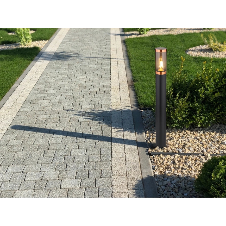 Globo - Λάμπα εξωτερικού χώρου 1xE27/23W/230V IP44 80 cm μαύρο/χαλκός