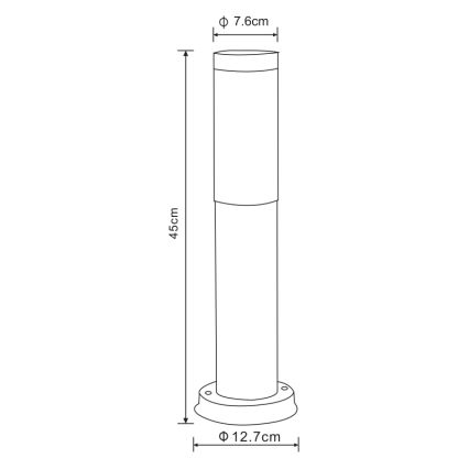 Globo - Λάμπα εξωτερικού χώρου 1xE27/60W/230V 45 cm IP44