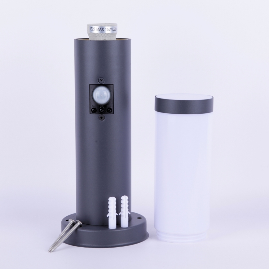 Globo - Φωτιστικό εξωτερικού χώρου με αισθητήρα 1xE27/15W/230V 45 εκ. IP44