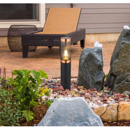 Globo - Λάμπα εξωτερικού χώρου 1xE27/23W/230V IP44 45 cm μαύρο/χαλκός