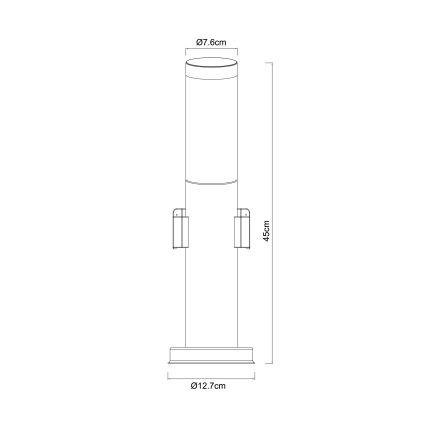 Globo - Εξωτερικό φωτιστικό με 2 ντουί 1xE27/23W/230V IP44