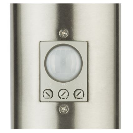 Globo - Εξωτερικό φωτιστικό LED με αισθητήρα και 2 πρίζες LED/9W/230V 60 εκ. SCHUKO IP44