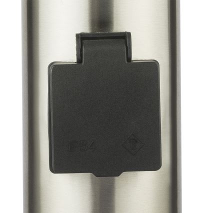 Globo - Εξωτερικό φωτιστικό LED με αισθητήρα και 2 πρίζες LED/9W/230V 60 εκ. SCHUKO IP44