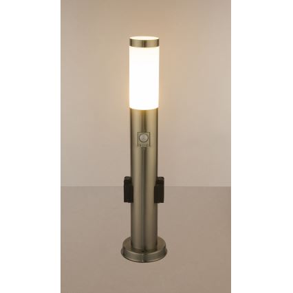 Globo - Εξωτερική λάμπα LED με αισθητήρα και 2 sockets LED/9W/230V 60 cm IP44