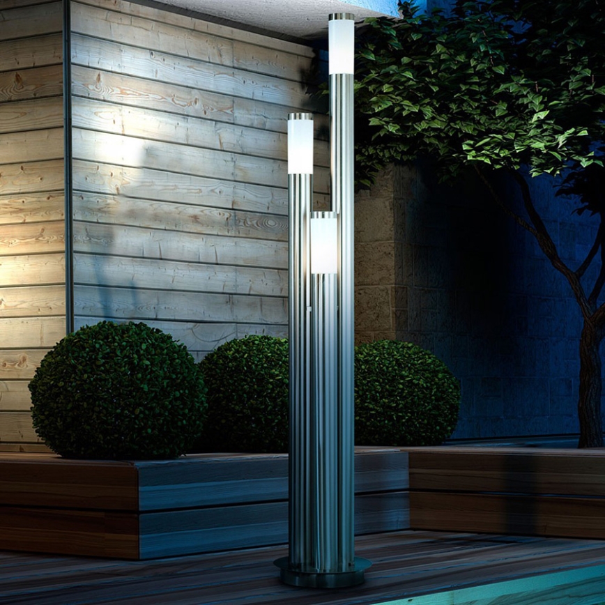 Globo - Λάμπα εξωτερικού χώρου 3xE27/60W/230V 170 cm IP44