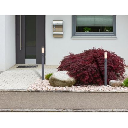 Globo - Λάμπα εξωτερικού χώρου με αισθητήρα 1xE27/15W/230V IP44 110 cm ανθρακί