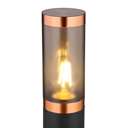 Globo - Λάμπα εξωτερικού χώρου 1xE27/23W/230V IP44 110 cm μαύρο/χαλκός