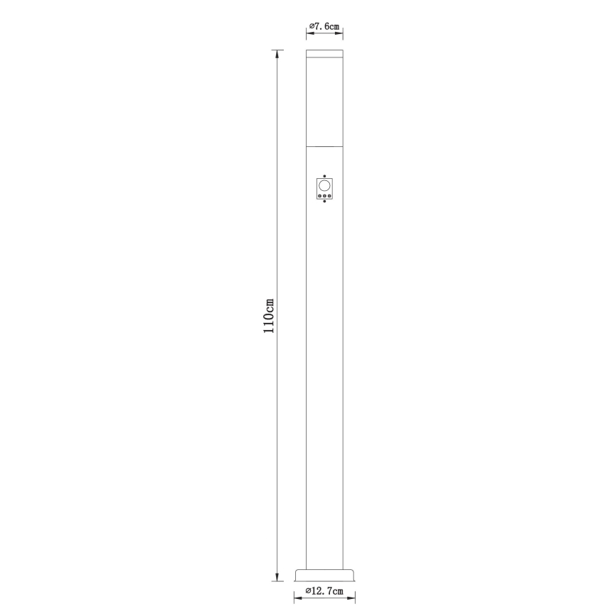 Globo - Λάμπα εξωτερικού χώρου με αισθητήρα 1xE27/30W/230V IP44