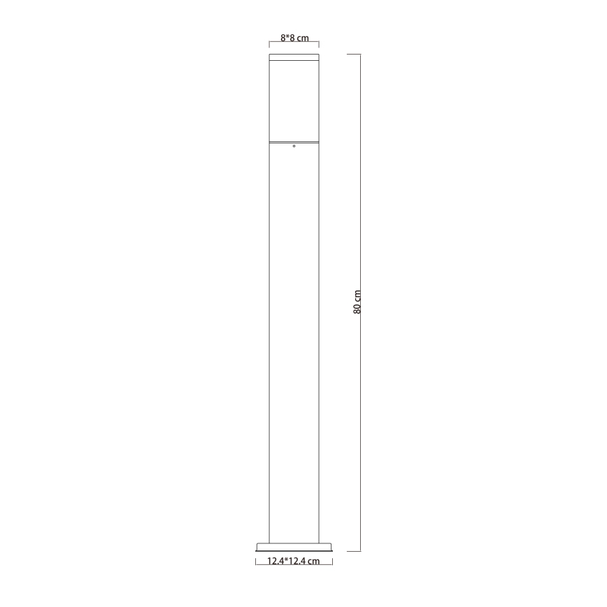 Globo - Λάμπα εξωτερικού χώρου 1xE27/15W/230V 80 cm IP44