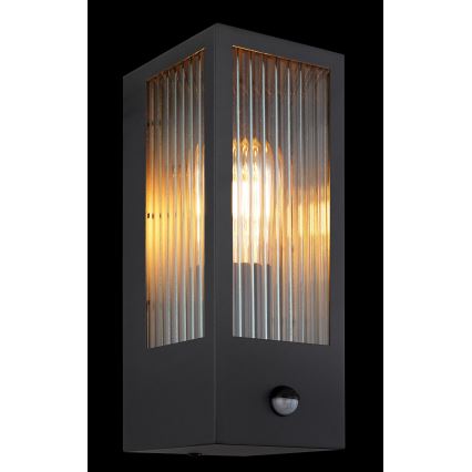 Globo φωτιστικό τοίχου με αισθητήρα 1xE27/60W/230V IP44