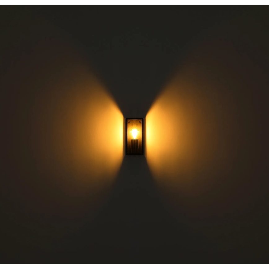 Globo - Επιτοίχιο φωτιστικό εξωτερικού χώρου 1xE27/60W/230V IP44 μαύρο