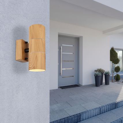 Globo - Εξωτερικό επιτοίχιο φωτιστικό 2xGU10/35W/230V IP44