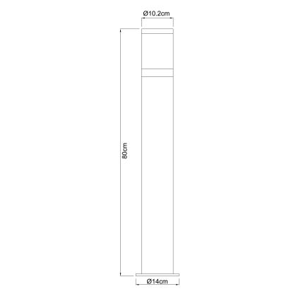 Globo - Λάμπα εξωτερικού χώρου 1xE27/60W/230V IP44