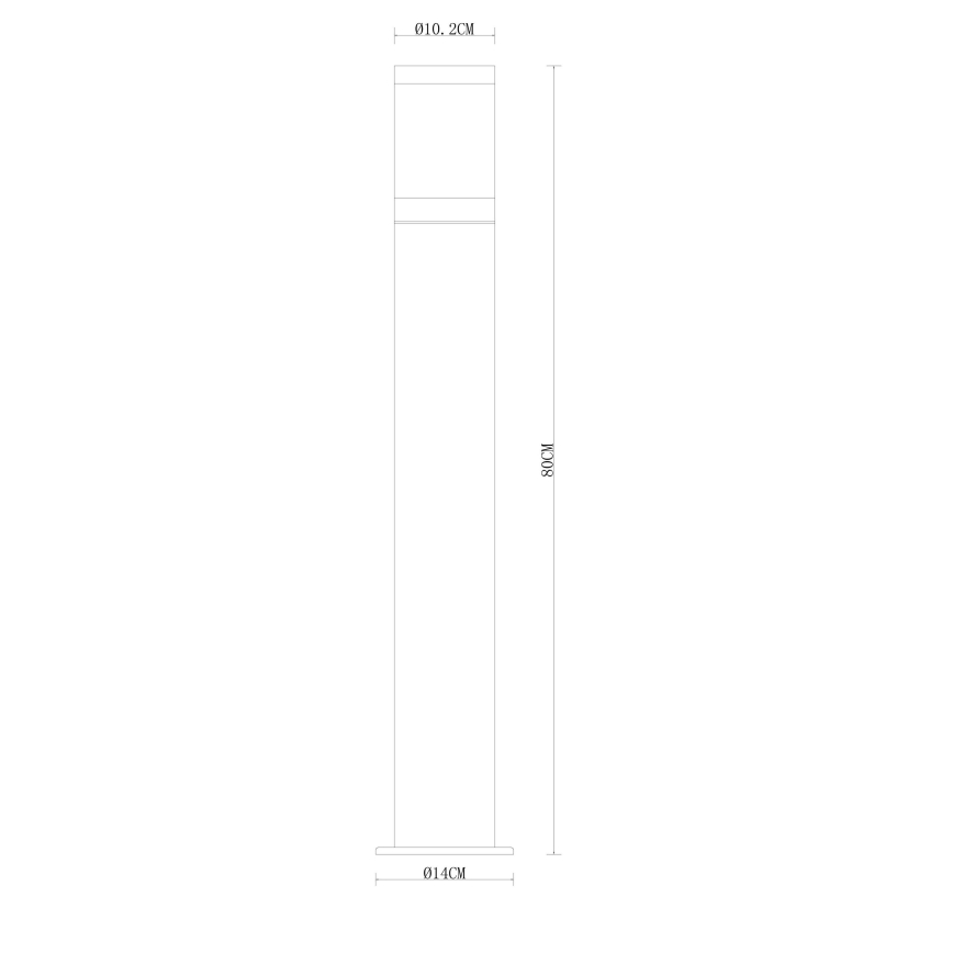Globo - Λάμπα εξωτερικού χώρου 1xE27/60W/230V 80 cm IP44