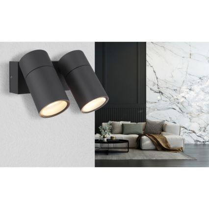 Globo - Σποτ τοίχου 2xGU10/35W/230V