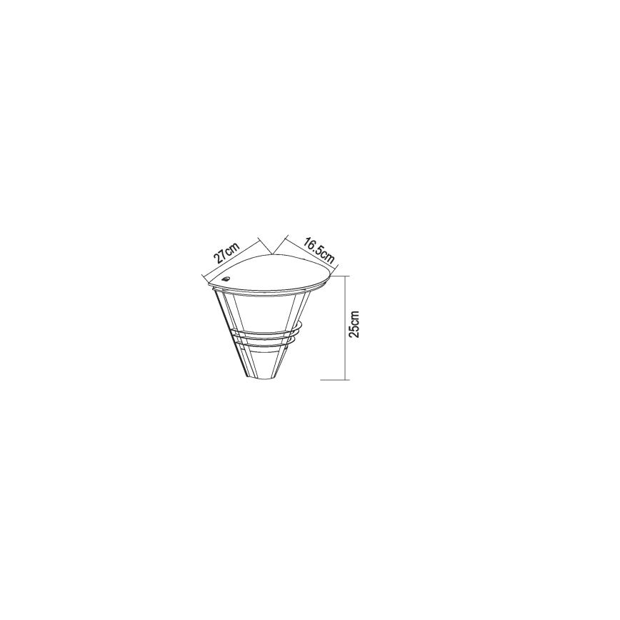 Globo - Φως τοίχου εξωτερικού χώρου 1xE27/60W/230V IP44