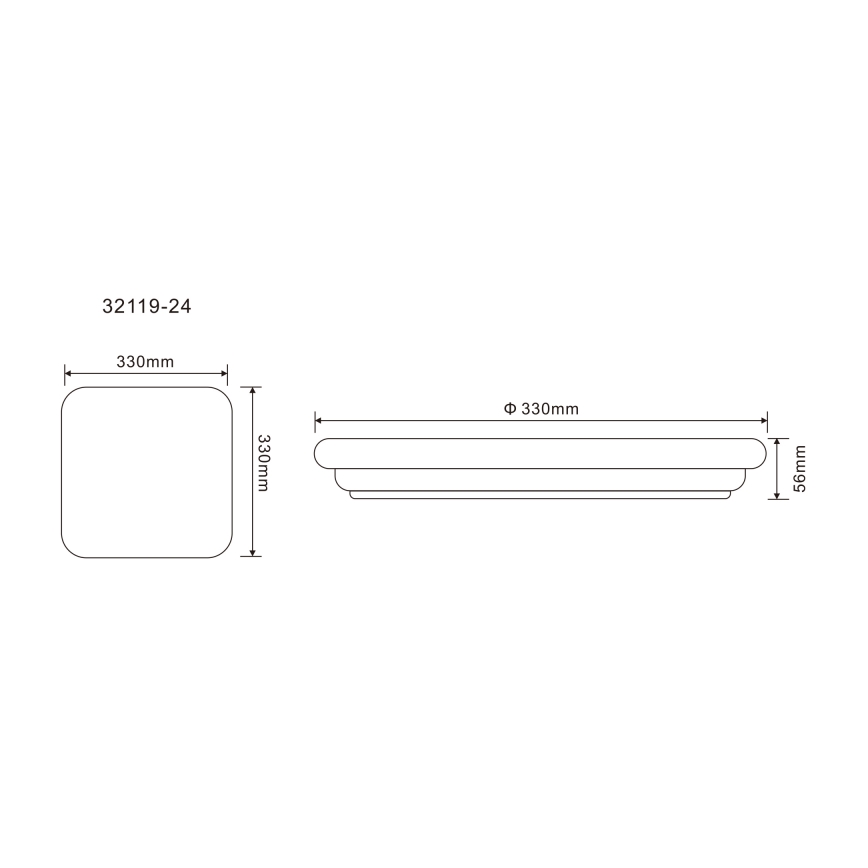 Globo - Φωτιστικό οροφής εξωτερικού χώρου LED LED/24W/230V IP54