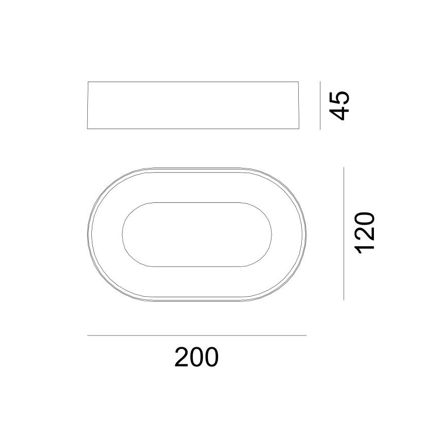 Globo - Επιτοίχιο φωτιστικό εξωτερικού χώρου LED LED/12W/230V IP65