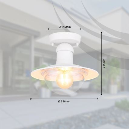 Globo 3274DW - Φωτιστικό οροφής LINDA 1xE27/15W/230V