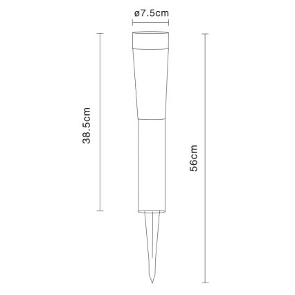 Globo 3303 - Ηλιακό LED φωτιστικό SOLAR 2xLED/0,06W/3V 600 mAh