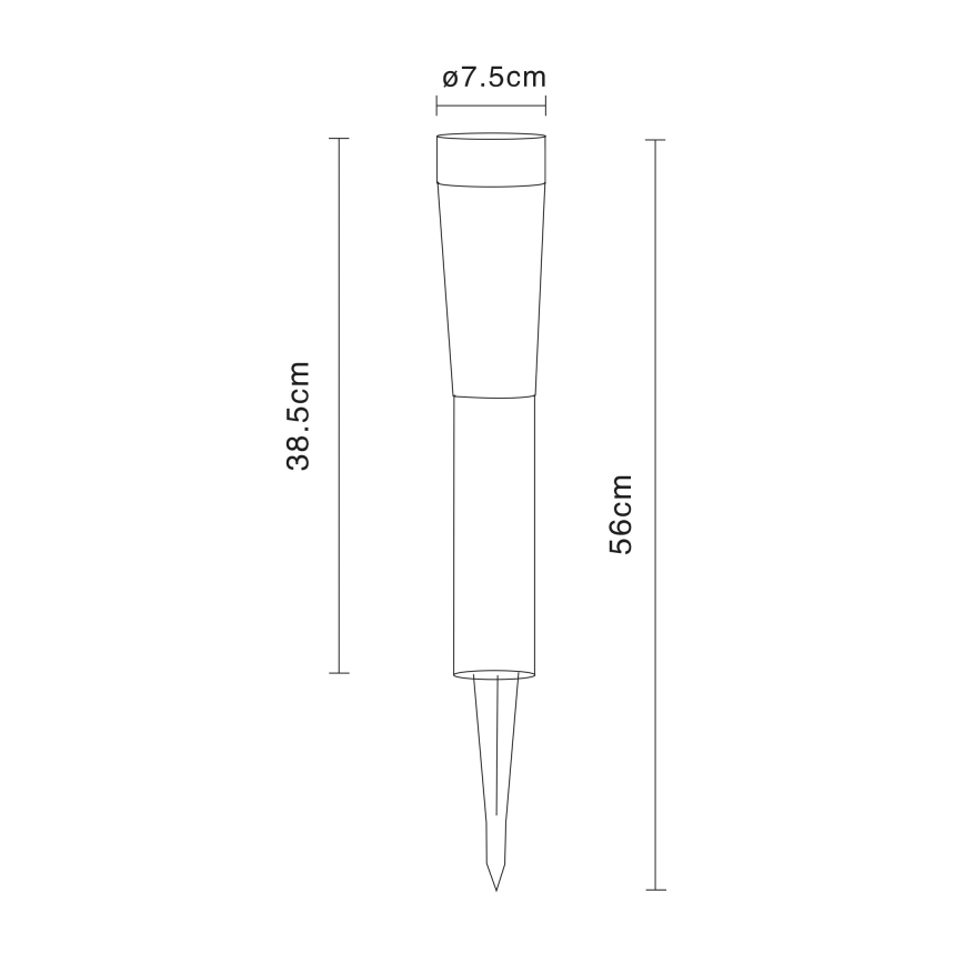 Globo 3303 - Ηλιακό LED φωτιστικό SOLAR 2xLED/0,06W/3V 600 mAh