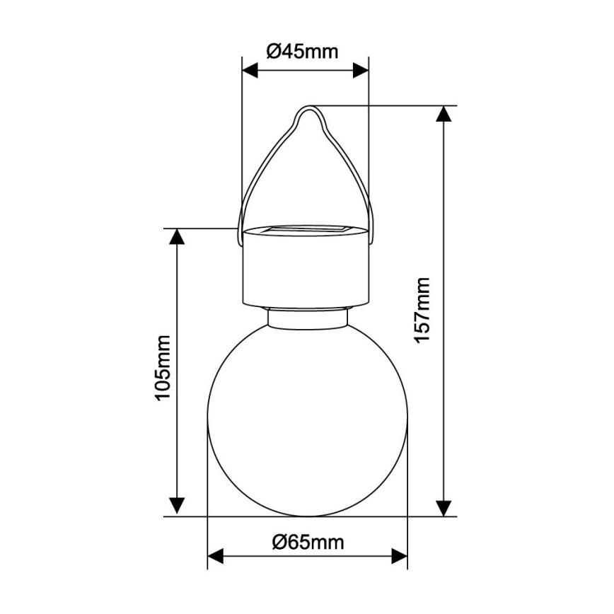 Globo - Ηλιακό φωτιστικό LED LED/0,05W/1,2V IP44