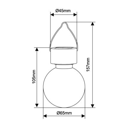 Globo - Ηλιακό φωτιστικό LED LED/0,05W/1,2V IP44