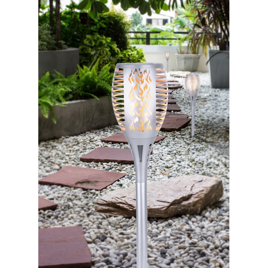 Globo - Ηλιακό φωτιστικό LED LED/3,6W/3V 1800K IP44 γυαλιστερό χρώμιο